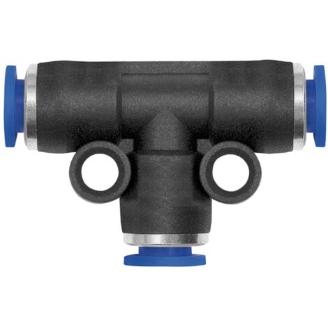 Riegler T-Steckverbindung »Blaue Serie« mini, red., Schlauch-Außen-Ø 6/4