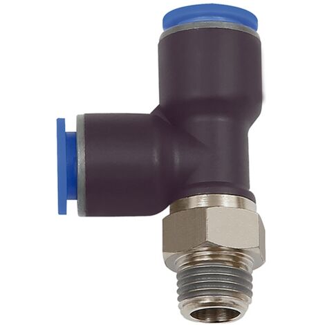Riegler T-Steckverschr. »Blaue Serie«, L-Form, drehbar, R 3/8 a., Ã˜12 mm