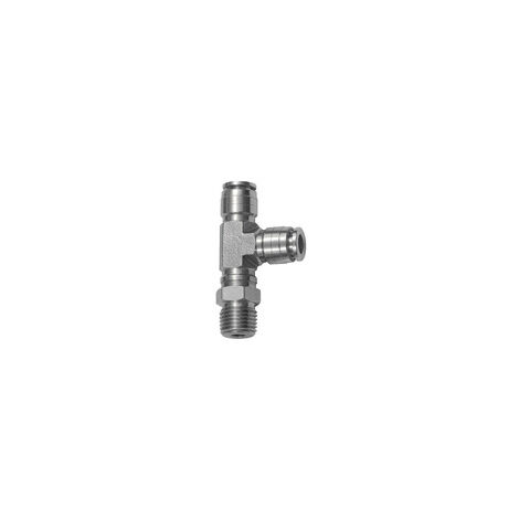 Riegler T-Steckverschr., L-Form, drehbar, R 1/2 a., Schlauch-Ø 16, ES