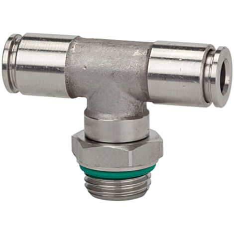 Riegler T-Steckverschra., drehbar, G 1/4 a., Schl.-Ã˜ 8, 15bar, ES 1.4404