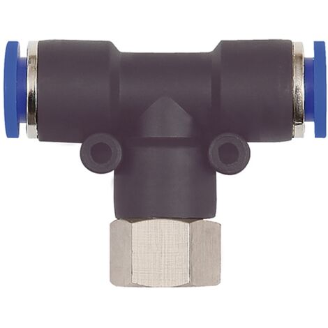 Riegler T-Steckverschraubung »Blaue Serie«, drehbar, G 1/2 innen, Ø 10 mm