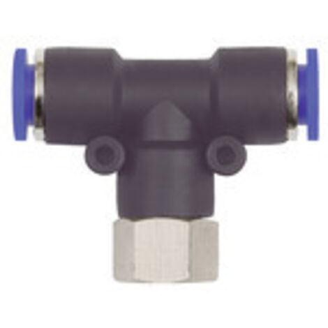 Riegler T-Steckverschraubung »Blaue Serie«, drehbar, G 1/4 innen, Ø 4 mm