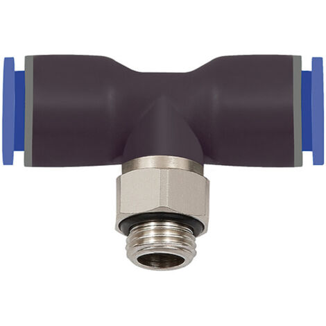 Riegler T-Steckverschraubung »Blaue Serie«, drehbar, G 3/8 außen Ã˜ 6 mm