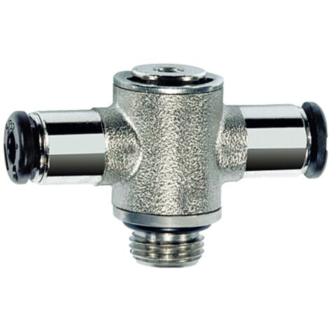 Riegler T-Steckverschraubung »click-clock«, drehbar, G 1/4 a., Schl-Ø 8
