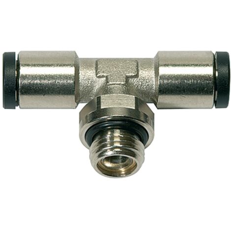 Riegler T-Steckverschraubung »click-clock«, drehbar, G 1/8 a.,Schlauch-Ã˜5