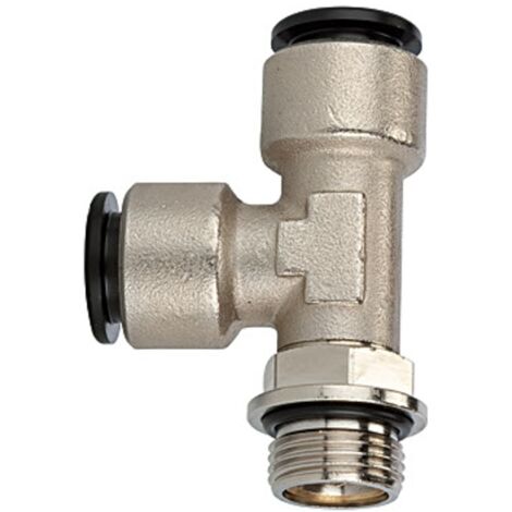 Riegler T-Steckverschraubung »click-clock«, drehbar, G 1/8 außen Ø 4 mm