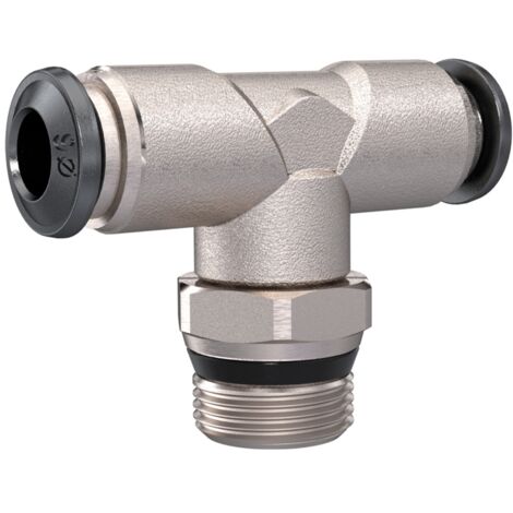 Riegler T-Steckverschraubung »universal short«, drhb. 1/2, Schl.10