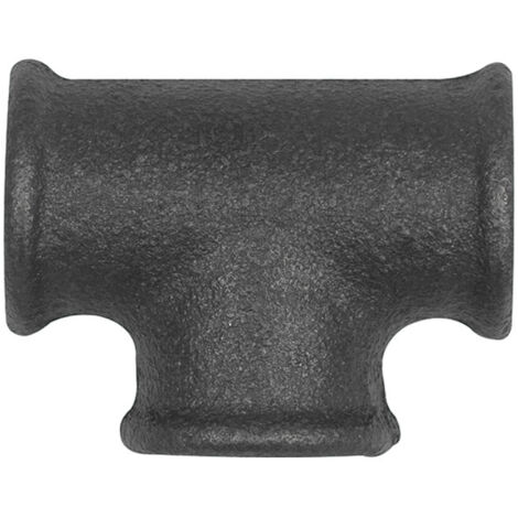 Riegler T-Stück 130, 3 x Rp 3/4 i., Temperguss schwarz