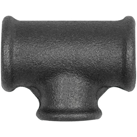 Riegler T-Stück 130, red., Rp 3/4, Rp 1/2, Rp 3/4, Temperguss schwarz