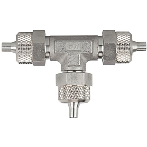 Riegler T-Verbinder, für Schlauch 8/6 mm, Edelstahl 1.4571