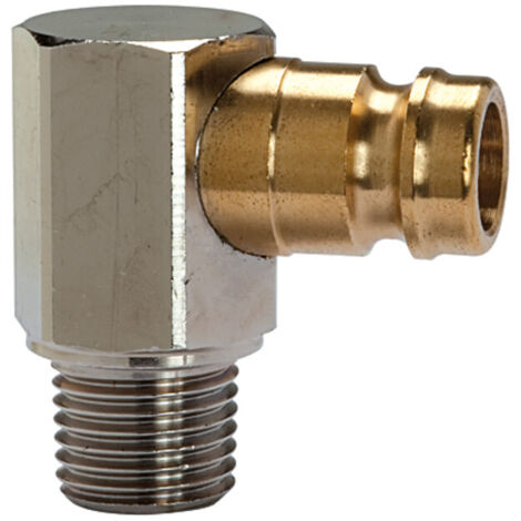 Riegler Temperier-Einstecknippel DN 9, 90°, mit Außengewinde, R 1/4