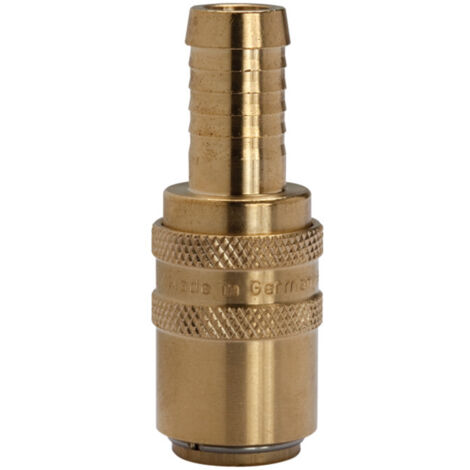 Riegler Temperierkupplung DN 9, Zapfen 13 mm, Schlauchtülle gerade