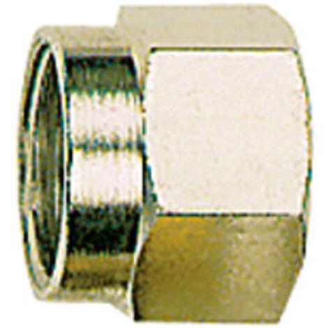 Riegler Überwurfmutter, M10x1,0, Rohr-Außen-Ø 6 mm, Messing vernickelt