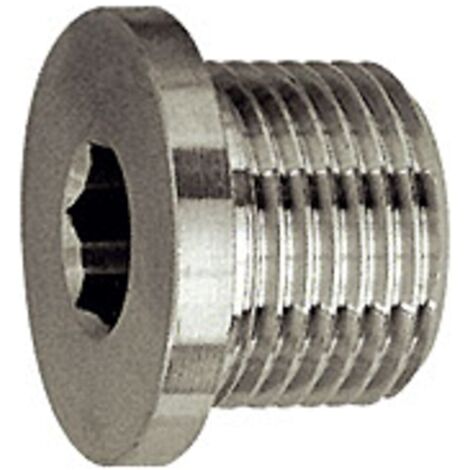 Riegler Verschlussschraube, Innensechskant, Bund, G 1/2, SW 10, ES 1.4571