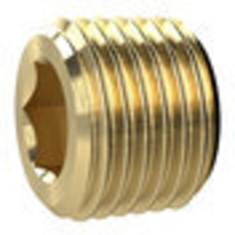Riegler Verschlussschraube, Innensechskant, ohne Bund, R 3/8, MS