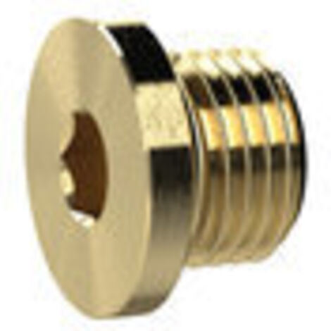 Riegler Verschlussschraube, Innensechskant und Bund, G 1/8, SW 5, MS