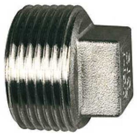 Riegler Verschlussstopfen, Vierkant, G 1, SW 19, Edelstahl 1.4408