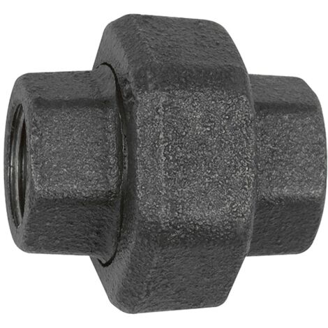 Riegler Verschraubung 330, flachdichtend, Rp 3/8, Rp 3/8, Temperg. schw.