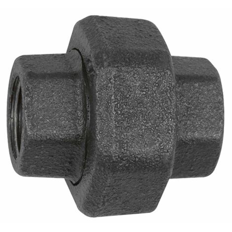 Riegler Verschraubung 330, flachdichtend, Rp 3, Rp 3, Temperg. schw.