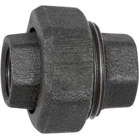 Riegler Verschraubung 340, konisch dicht., Rp 1/2, Rp 1/2, Temperg. schw.
