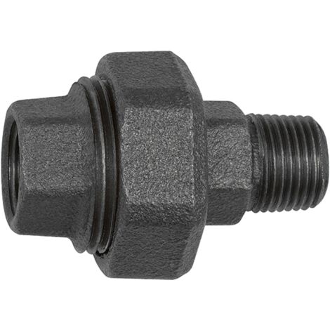Riegler Verschraubung 341, konisch dicht., R 3, Rp 3, Temperg. schw.