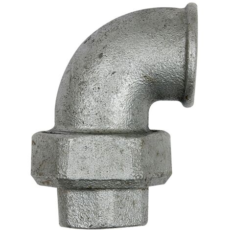 Riegler Verschraubung Bogen 96 IG/IG, Rp 1 1/4, schwarzer Temperguss