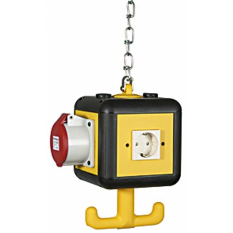 Riegler Versorgungseinheit, 4 SchuKo-Steckdosen 16 A 2p + 230 V, IP 20