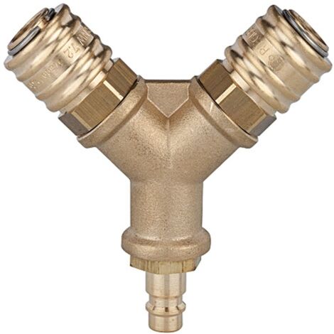 Riegler Verteiler, 2 Schnellverschlusskuppl. NW7,2, Nippel NW7,2-7,8 G3/8