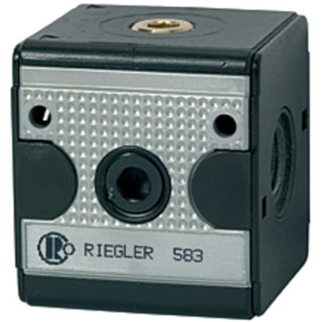 Riegler Verteiler »multifix«, breite Ausführung, BG 3, G 3/4, 4 Abgänge