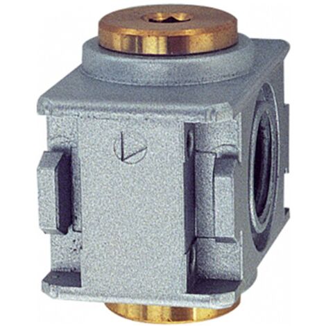 Riegler Verteiler »multifix-mini«, BG 0, G 1/4, mit 2 Abgängen G 1/8