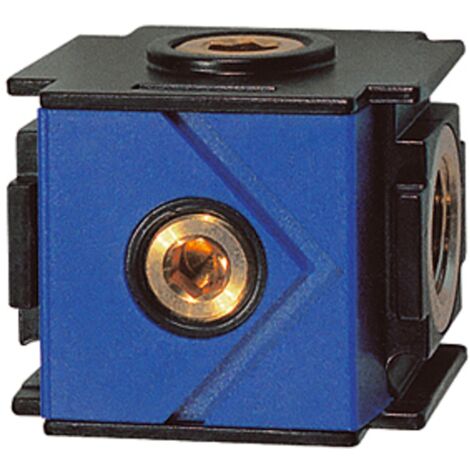 Riegler Verteiler »variobloc«, BG 2, G 3/4, mit 4 Abgängen