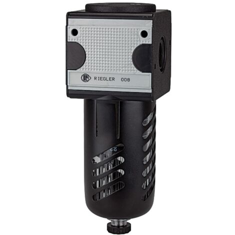 Riegler Vorfilter »multifix« PC-Behälter, Schutzkorb, 0,3 µm, BG 1, G 1/4
