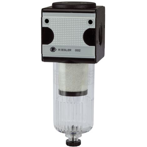 Riegler Vorfilter »multifix«, Polycarbonatbehälter, 0,3 µm, BG 3, G 1/2