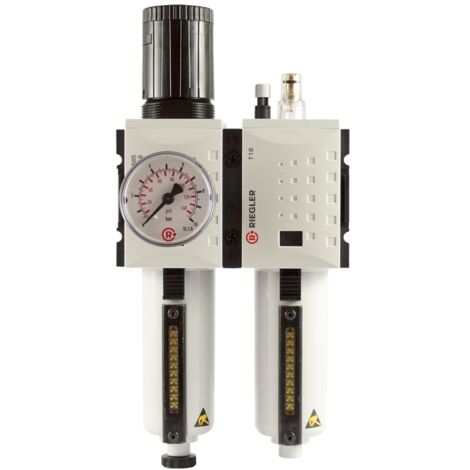 Riegler Wartungseinheit 2-tlg. »FUTURA«, MBeh., BG1, G3/8, 0,5-10 bar, HA