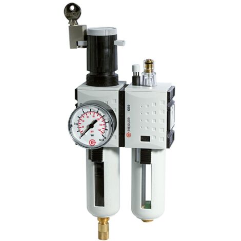 Riegler Wartungseinheit 2-tlg. »FUTURA«, PC, BG 2, G 1/2, 0,5-16 bar, VA