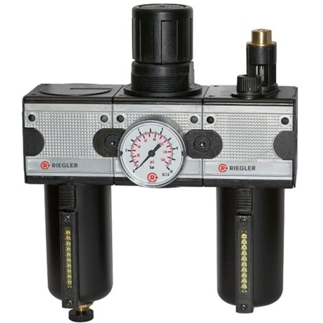 Riegler Wartungseinheit 3-tlg. »multifix« mit Metallbehälter, BG 1, G 3/8
