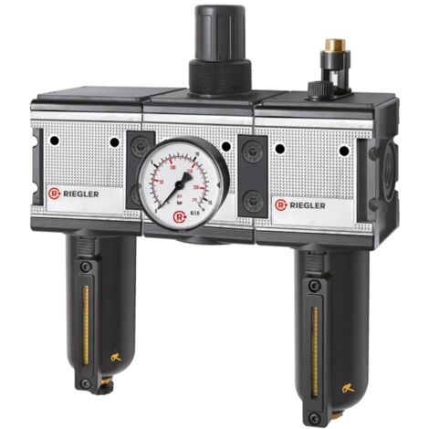 Riegler Wartungseinheit 3-tlg. »multifix« mit Metallbehälter, BG 4, G 1