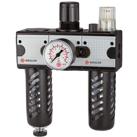Riegler Wartungseinheit 3-tlg. »multifix«, PC-Beh., Schutzkorb, BG 5, G 1