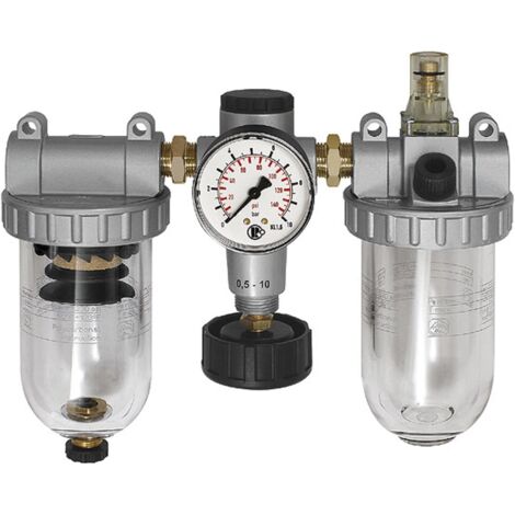 Riegler Wartungseinheit 3-tlg. »Standard«, mit PC-Behälter, BG 1, G 1/4