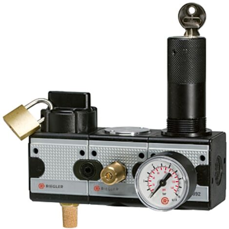 Riegler Wartungsstation SAFETY »multifix«, KH-AV-DR, BG3, G 1/2, 2-10 bar