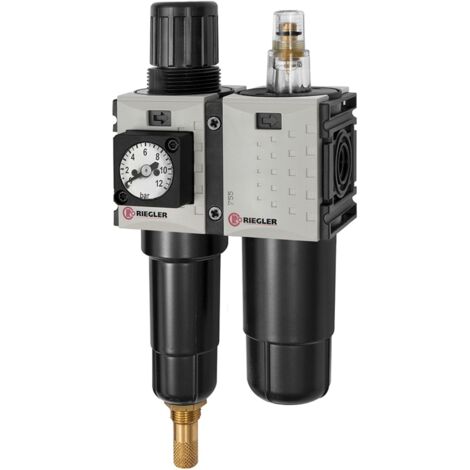 Riegler WE 2-tlg. »FUTURA-mini«, Metallb., Kompaktmano., G1/4, 0,5-10, VA