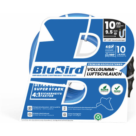 Riegler Werkstattschl.-Set »BluBird«, Sicherheitskupplung, Ø15,5x9,5, 10 m