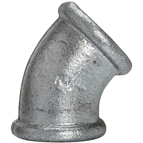 Riegler Winkel 120, 45 °, IG/IG, Rp 1 1/2, schwarzer Temperguss feuerverz.