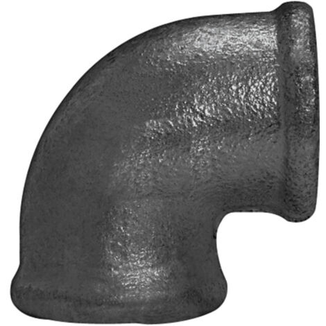 Riegler Winkel 90, 90°, Rp 1/2 i., Rp 1/2 i., Temperguss schwarz