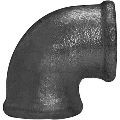 Riegler Winkel 90, 90°, Rp 2 i., Rp 2 i., Temperguss schwarz