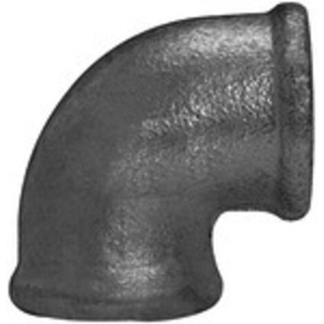 Riegler Winkel 90, 90°, Rp 3/4 i., Rp 3/4 i., Temperguss schwarz