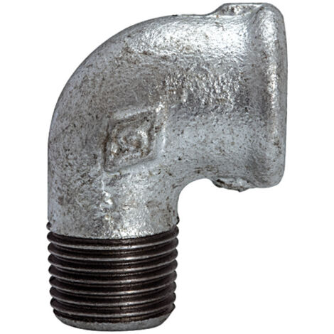 Riegler Winkel 92, 90°, IG/AG, Rp/R 2, schwarzer Temperguss feuerverz.