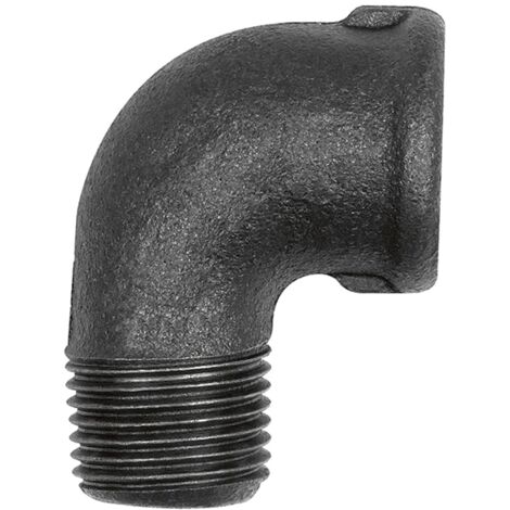 Riegler Winkel 92, 90°, Rp 2 1/2 i., R 2 1/2 a., Temperguss schwarz