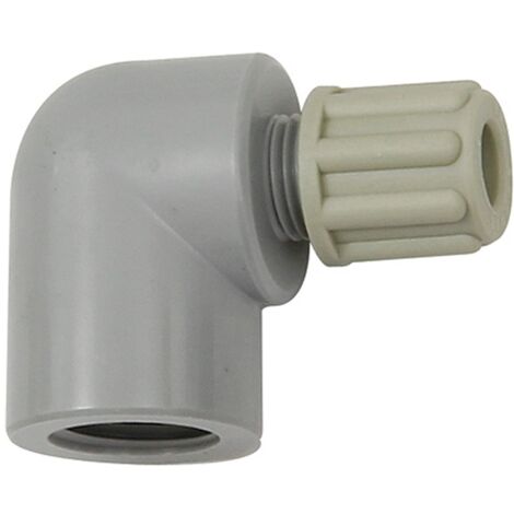 Riegler Winkel-Aufschraubverschraubung G 1/8 i., für Schlauch 6/8 mm, PA