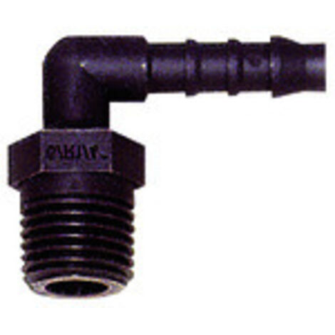 Riegler Winkel-Einschraubstutzen, R 1/4 a., für Schlauch LW 6 mm, PA 6